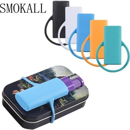 1Pcs Silicone Lighter Protective Case Non-slip Lighter Cover Cigarette Accessories Sleeve Casing Protector Smoking Smoke Tool