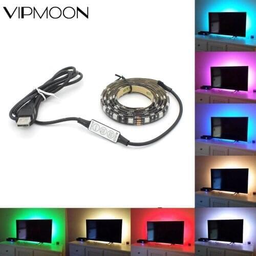 LED Strip RGB Light 5050SMD for Kicthen USB Lamp 1M 2M Waterproof Neon Led Lamp for Cabinet TV Backlight Night Lamp LED Diode