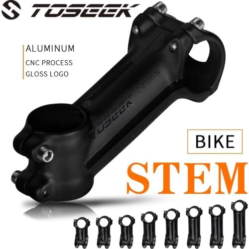 TOSEEK Aluminum Alloy Bicycle Stem Angle 6 Degree Road MTB bike Stems Cycling Parts 31.8 x 70mm/80mm/90mm/100mm/110/120mm