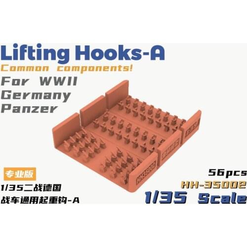 Heavy Hobby HH-35002 1/35 Lifting Hooks-A Components for WWII Germany Panzer