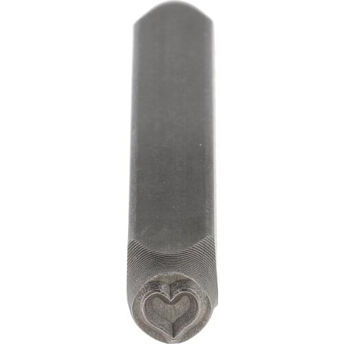 Precision 6mm Heart Shape Stamp Punch for Stamping Metal Blanks Leathercraft