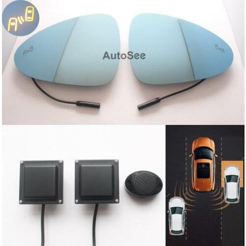 2015 for Porsche Paramara BSD BLIS blind spot warning 24GHZ Microwave Radar Sensor Mirror LED lamp indicator