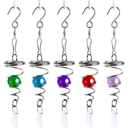 2021Nordic Wind Chimes Glass Ball Northern European Style Wind Chimes Rotary Red Hanging Decorations Birthday Gifts Garden Decor