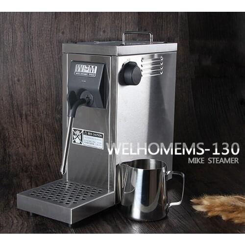 220V MS-130 Commercial Professional Pump Pressure Milk Frother/Fully Automatic Milk Steamer Coffee Frother Milk Foam Machine 1PC