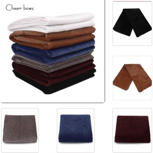 45*150CM Solid Cotton Fabric Soft Flannel Plush Fabric DIY Headband Home Textile Clothes Decorative Sewing Materials For Scarf