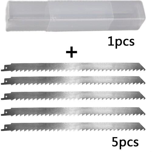 5Pcs Reciprocating Saw Blade 300mm Stainless Steel Ice Frozen Meat Cutting Tools For BOSCH Power Tools Accessories