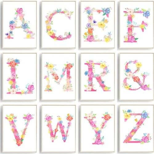 5D Diamond Painting Full Round Diamond Embroidery Mosaic Cross Stitch Kits Home Decor DIY Handmade Letter Flower Pattern