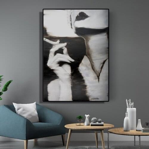 Abstract Lady Woman Drawing Picture Home Decor Canvas Painting Wall Art Figure Body Hand Posters and Print for Room Cuadros