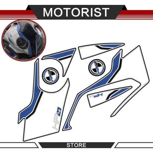 MOTORIST motocycle sticker Front Fairing Motor Number Board 3D Gel Protector for BMW S1000RR S1000 RR HP4 2012-2014 decals