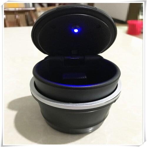 Car Styling Led Automobile Portable Ashtray For Hyundai tucson 2016 passat peugeot 3008 dacia duster mitsubishi lancer asx prius