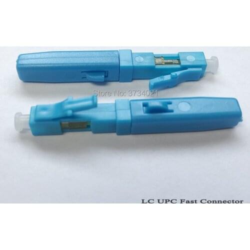 Free shipping 10pcs/lot LC UPC single-mode fiber optic fast connector LC Embedded type FTTH fiber optic quick connector