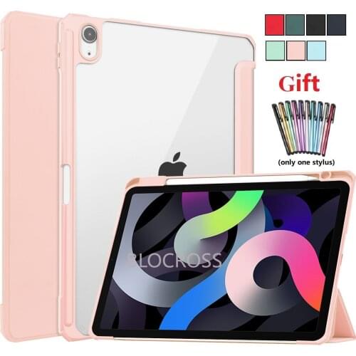 Case for iPad 8th Generation 10.2 inch Ultra Slim Tablet Covers for iPad Air 2/1 Pro 10.5 Pro 11 Mini 5 Transparent Hard PC Back