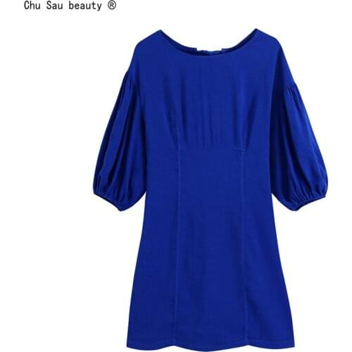 Однотонные летние платья Chu Sau beauty China At AliExpress