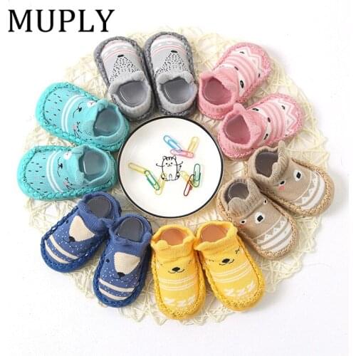 2021 Baby Socks With Rubber Soles Infant Sock Newborn Autumn Winter Children Floor Socks Shoes Anti Slip Soft Sole Sock