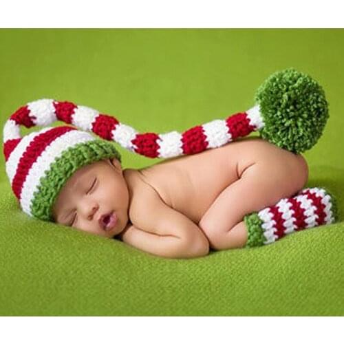 Newborn Baby Photography Props Infant Girls Boys Hat Pant Crochet Knit Clothing Costume Outfit Clothes Photo Shoot Hat For Baby
