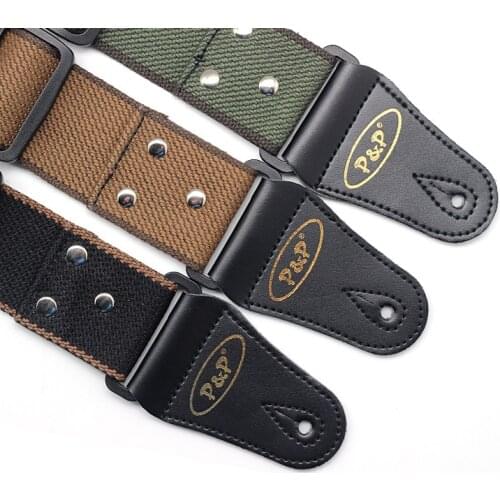 HG Pure Color Adjustable Pure Cotton Guitar Strap for Classical Acoustic Electric Bass Guitar Musical Accessories guitar parts