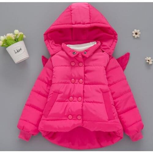 2020 new winter Girls Kids boys camouflage coat Down jacket outer clothing Solid color wings cotton coat