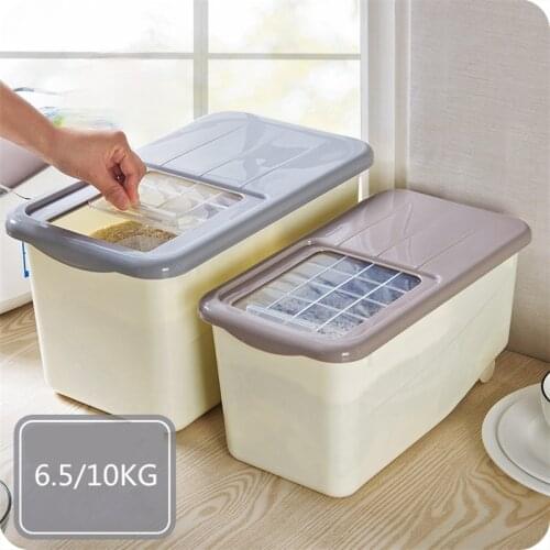 Lastic Rice Box10kg Moisture Food Vegetables Stock Holders Boxed Rice Storage Box Organizer Box Thick Rice Pest Barrel Kitchen P