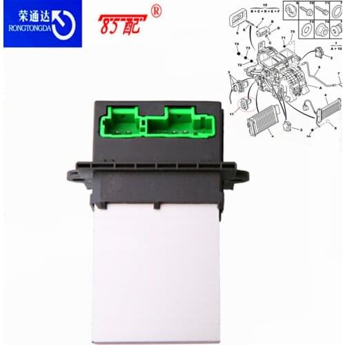 Blower speed control module 7701048390 /7701207718/6441L2 for Peugeot 206/207/107/406/407 for Citroen C2/C3/C5