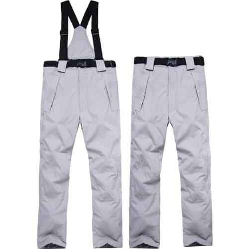 Mens Ski Pants Brand Outdoor Sports High Quality Halter Womens Windproof Waterproof 10000 Warm Winter Snowboard Snowboard