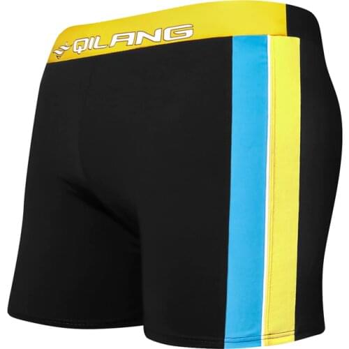 Mens Polyester Swimwear Swimming Trunk Offshore Beach Swimming Pool Home Leisure Swimming Pants Boxer Swimming Trunks