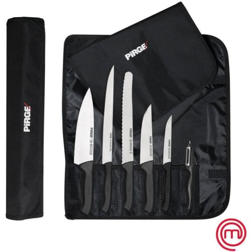 Pirge, Ecco Knife Set 6 pcs. With Bag - Professional Household Knives, Kitchen Knives and Chef Knives - 35194