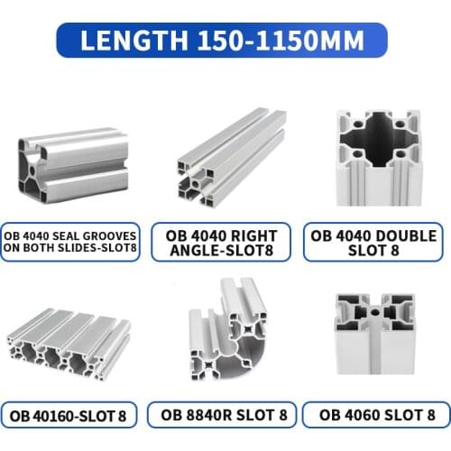 European standard assembly line guide rail for 4060/8840R/4040/40160 L:100-1150mm aluminum alloy profile engraving machine