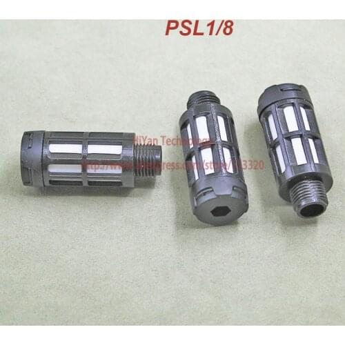 10pcs/lot Pneumatic Muffler Plastic Thread 1/8" Pneumatic Plugs Silencer Fitting for Solenoid Pneumatic Valve Connector
