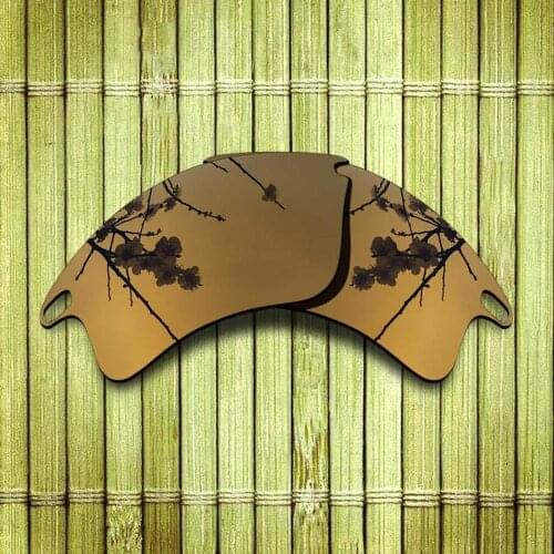 Polarized Replacement Lense For-Oakley Fast Jacket XL Sunglasses Frame True Color Mirrored Coating - Copper Color Options