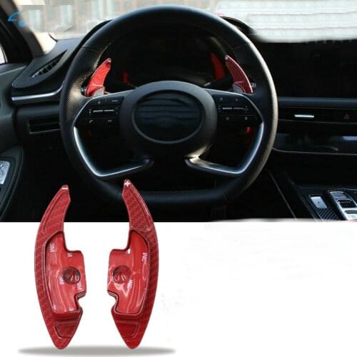Apply Hyundai Elantra 7 Sonata 10 Tucson mistra Modification of carbon fiber interior with extended shift paddle