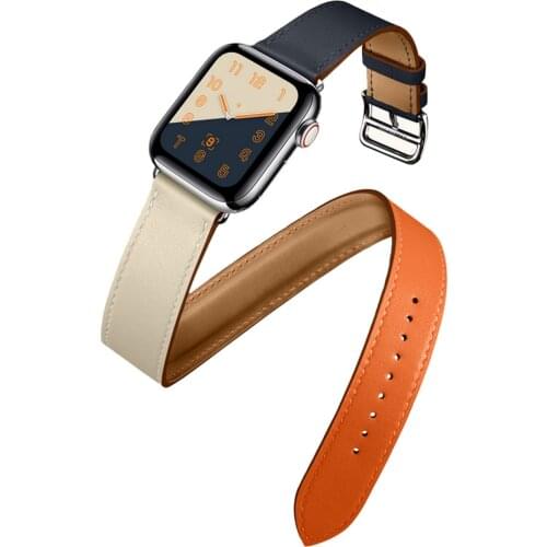 Genuine Leather strap For apple watch 6 band 44mm 40mm iwatch 3 band 42mm 38mm bracelet watchband correa apple watch 5 4 3 se 6