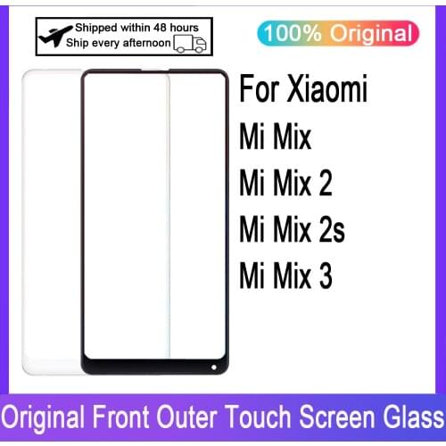 Touch Glass For Xiaomi Mi Mix / Mix 2 / Mix 2S / Mix 3 LCD Panel Front Outer Glass Touch Screen Panel Replacement Parts