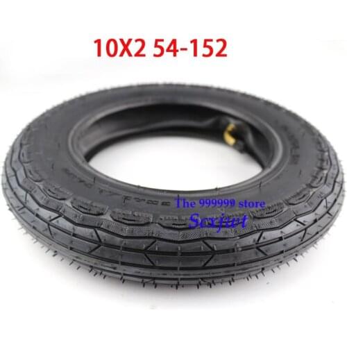 Best 10x2 54-152 Tyre Tire Inner Tube for Scooter Pram Stroller Kids Bike Schwinn Roadster Trike Tricycle Rear Wheels Bent Valve