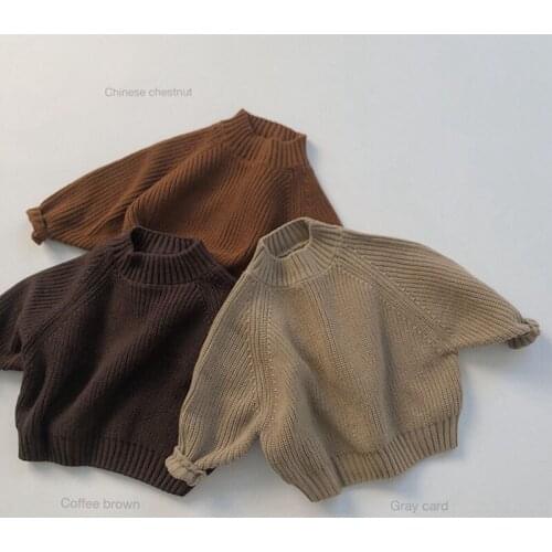 Baby Boys Girls Long Sleeve Sweater Autumn Spring Cotton Kids Girls Boys Sweaters Casual Children Clothes Sweater