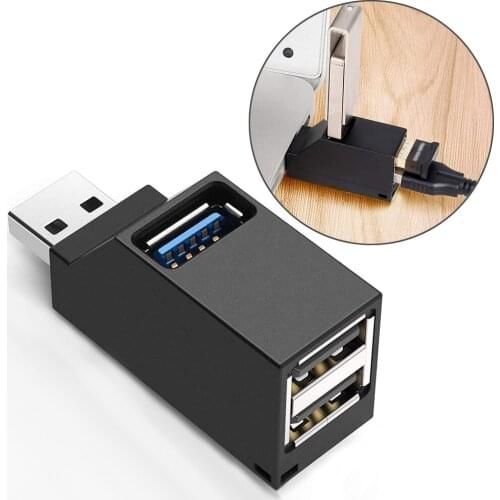 Universal 3 Ports USB 3.0 Hub Extender High Speed Data Transfer Splitter Box Adapter for Notebook Laptop Computer U Disk Reader