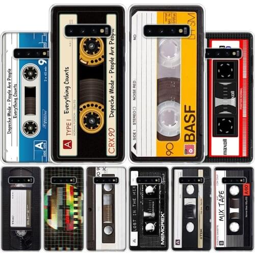 Vintage Magnetic Tape Cassette Cover Phone Case For Samsung Galaxy S10 S20 Ultra Note 10 9 8 S9 S8 Plus Pro Lite S7 S6 J4 J6 J8
