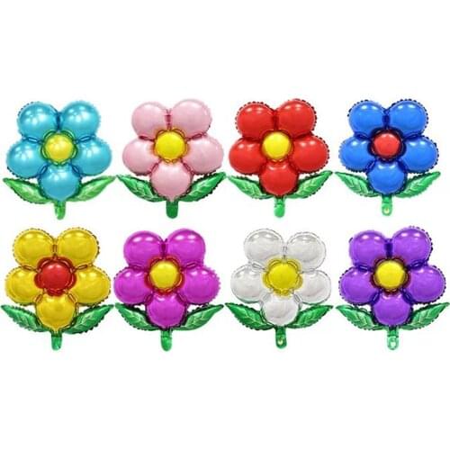 Flower Foil Balloons Leaf Flower Baloon Birthday Party Wedding Decorations Party Suplies Baby Shower Girls Children Toys