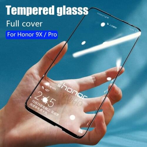 Protective Glass on the For Honor 9x Premium Screen Protector For honor 9x 9 x x9 honor9x Tempered glass Full cover Safety Film