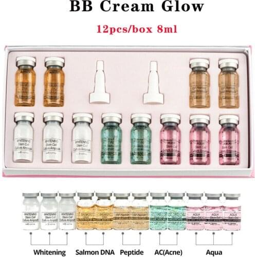 12pc 8ml with Box Cream Glow Meso Golden Ampoule Serum Fundation Facial Nursing Whitening Treatment Hyaluron Serum for Whitening