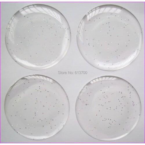 Free shipping:2000 pcs/lot 3D Dome Circle Stickers 1 inch Clear and Glitter Round Epoxy Stickers for DIY jewelry Decoration
