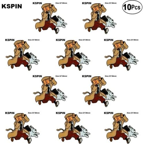 Ding Ding with Dog Badges Lapel Pins Brooches