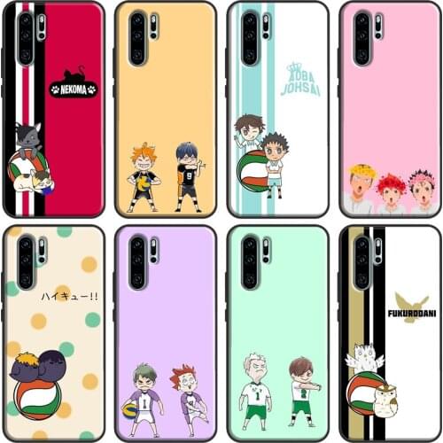 Anime Haikyuu Karasuno Case For Huawei P Smart 2019 Z Nova 5T P40 P20 P30 Pro Mate 20 Lite Honor 10i 8X 9X Cover