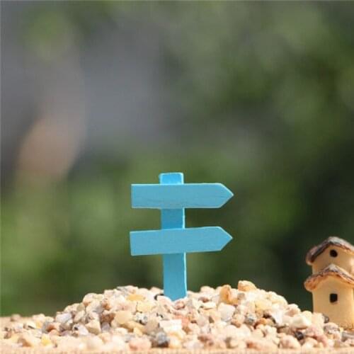500pcs Wood Crafts Sign Board Miniatures Fairy Gnome Moss Terrarium Signboard Garden Home Decoration Free Shipping WA1424