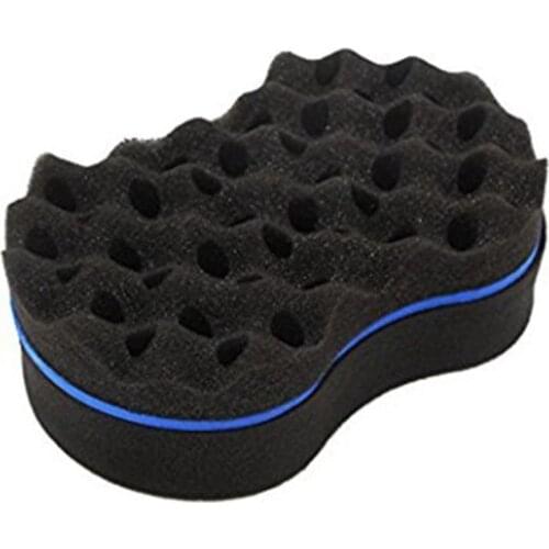Double Sided Wave-shaped Sponge Brushes Multi-holes Side Braid Twist Hair Curl Wave Hair Sponge Brush Comb Hair Styling Tools