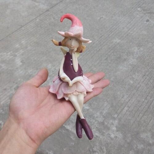 European Chinese style Quietly Reading fairy angel girl Gift home desktop decor decoration ornaments(A676)