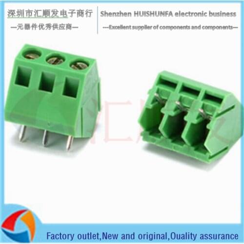 KF103-5.0 Screw PCB terminal 5.0MM pitch 300V/10A can be spliced 2P/3P