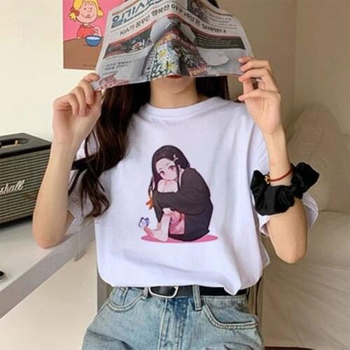 Anime Demon Slayer T Shirt Men Kawaii Kimetsu No Yaiba Graphic Tees Tanjirou Kamado Unisex Tops Funny Tshirt Creativity Gift