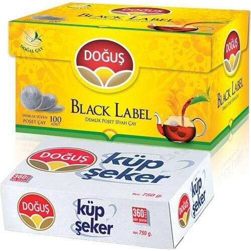PERFECT WITH ITS WONDERFUL DRINK Doğuş Black Label Teapot Bag Black Tea And Sugar Cube FREE SHİPPİNG
