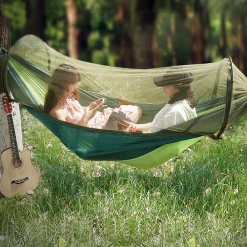 Summer Outdoor Hammock Swing with Mosquito Net Anti Mosquito Outdoor Adults and Children
