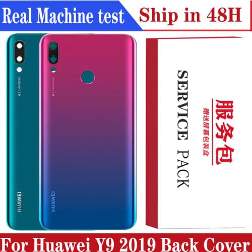 Original New Y9 2019 Battery cover For Huawei Y9 2019 / Enjoy 9 Plus JKM LX1 LX2 LX3 Back Cover housing cover Case Replacement